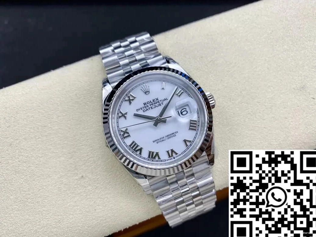 Datejust White Dial VS 36MM M126234-0025 Factory Rolex 0119